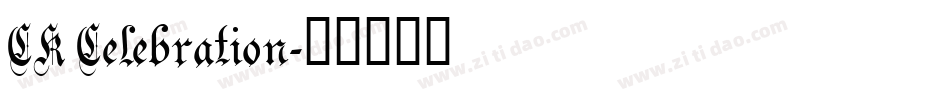 CK Celebration字体转换